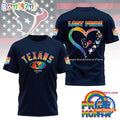 NFL Houston Texans LGBT Happy Pride Month 2025 3D T Shirt
