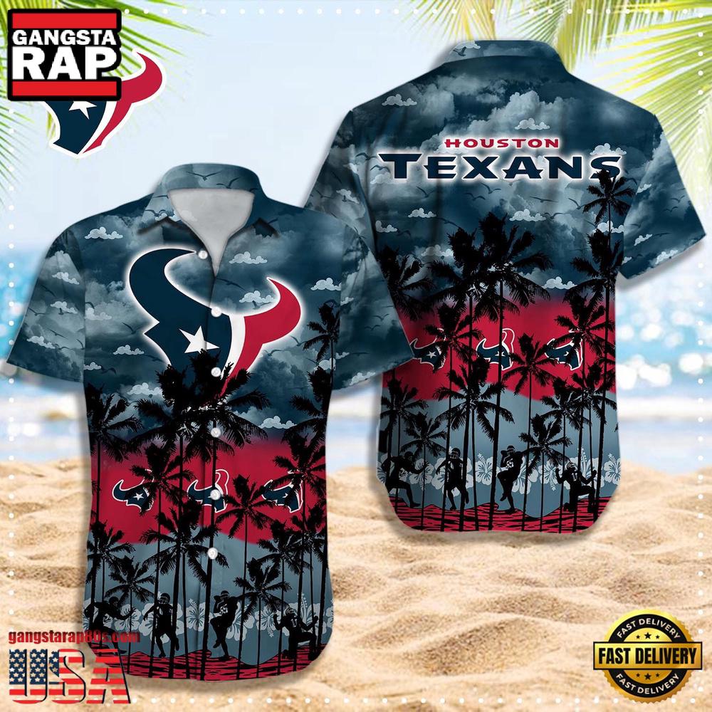 NFL Houston Texans Logo Team Aloha Hawaiian Shirt