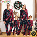NFL Houston Texans Pajamas Flower For Family Custom Name Pajamas
