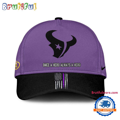 NFL Houston Texans Purple Heart Day Limited Edition Baseball Cap