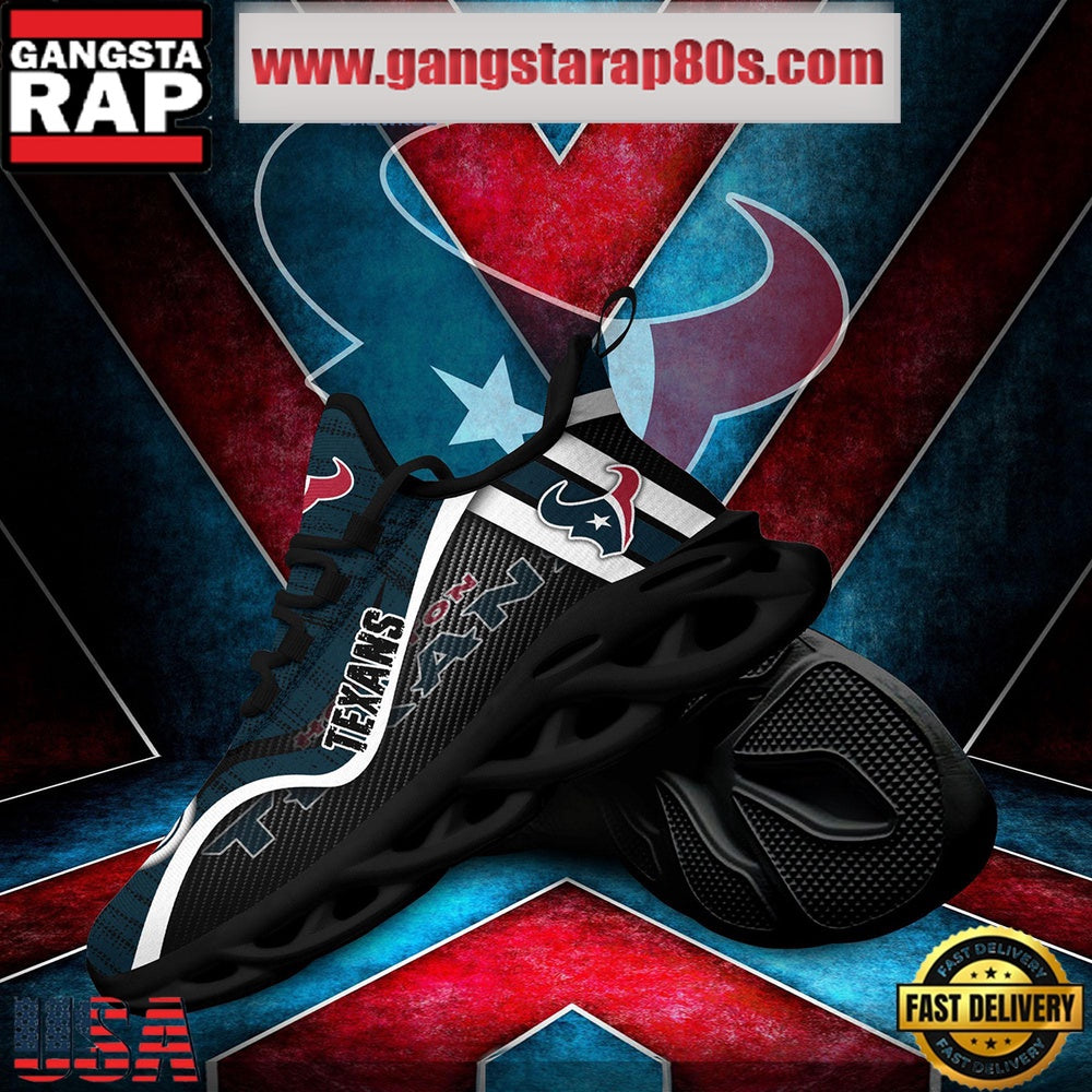 NFL Houston Texans Unique Design Max Soul Shoes Running Sneakers