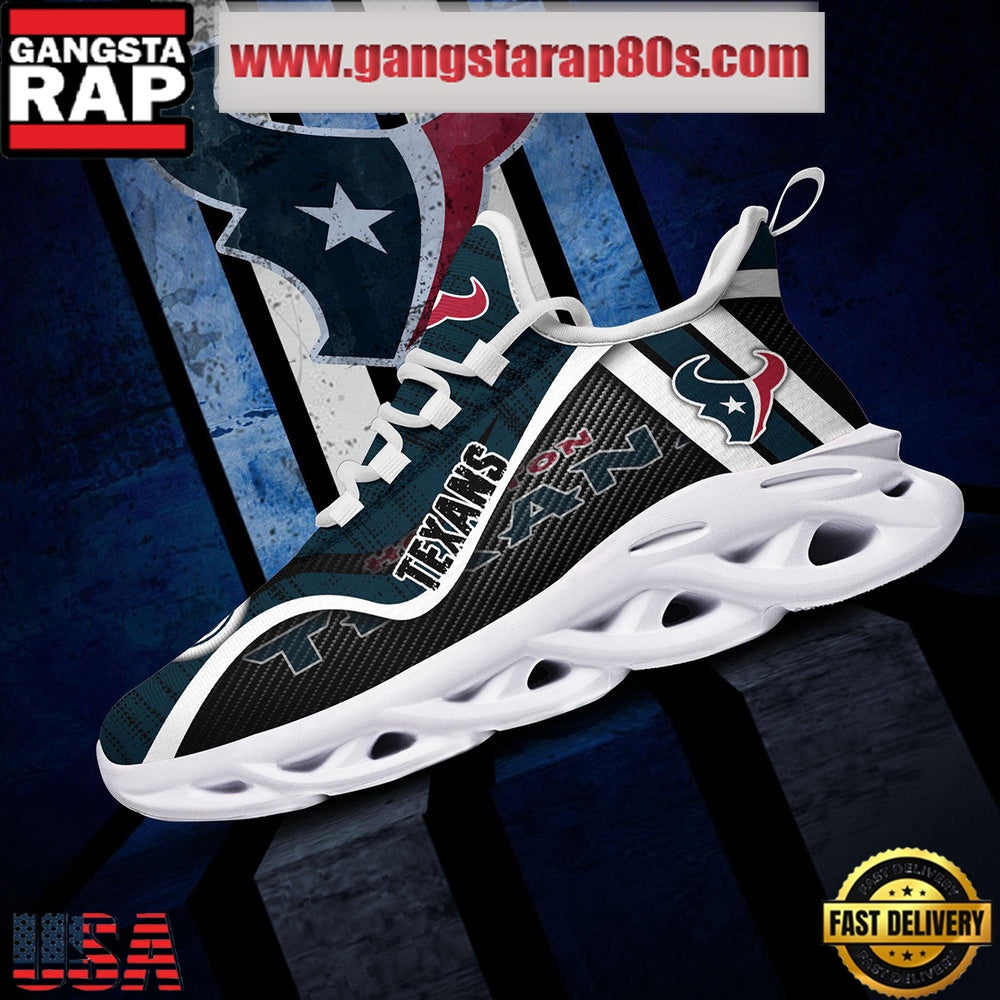 NFL Houston Texans Unique Design Max Soul Shoes Running Sneakers