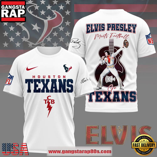 NFL Houston Texans x Elvis Presley 2026 Unisex T-Shirt
