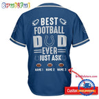 NFL Indianapolis Colts Best Dad Ever Baseball Jersey