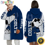 NFL Indianapolis Colts Blanket Hoodie For Fans Unisex Hoodie