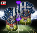 NFL Indianapolis Colts Eagle US Flag x Veterans Custom Name Number Baseball Jersey Shirt