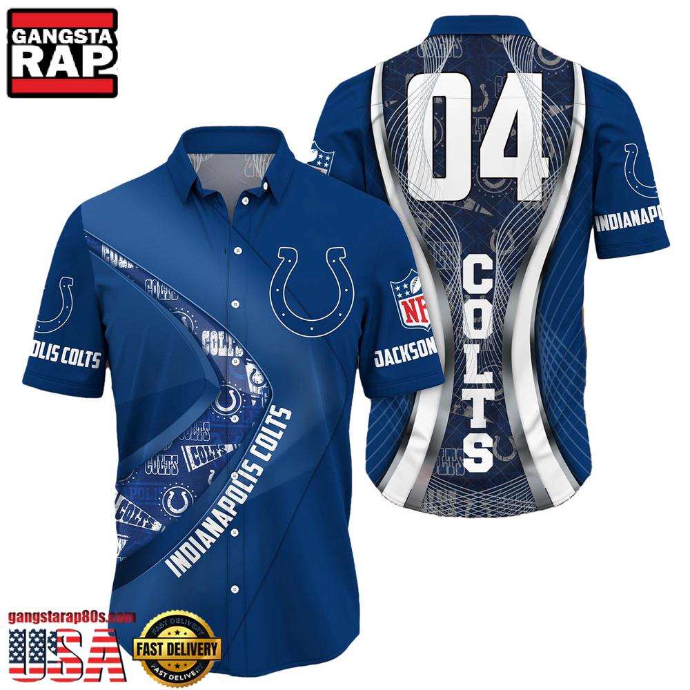 NFL Indianapolis ColtsCustom Name Number New Design Hawaiian Shirt For Men Women