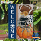 NFL Indianapolis Colts Flower Pumpkin Halloween Football Garden Flag