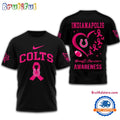 NFL Indianapolis Colts Football 2025 New Design Breast Cancer Awareness 3D Shirt