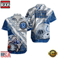NFL Indianapolis Colts Football American Flag Mascot Custom Name Aloha Hawaiian Shirt