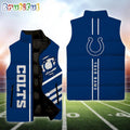 NFL Indianapolis Colts Football New Season Personalized Sleeveless Down Puffer Jacket