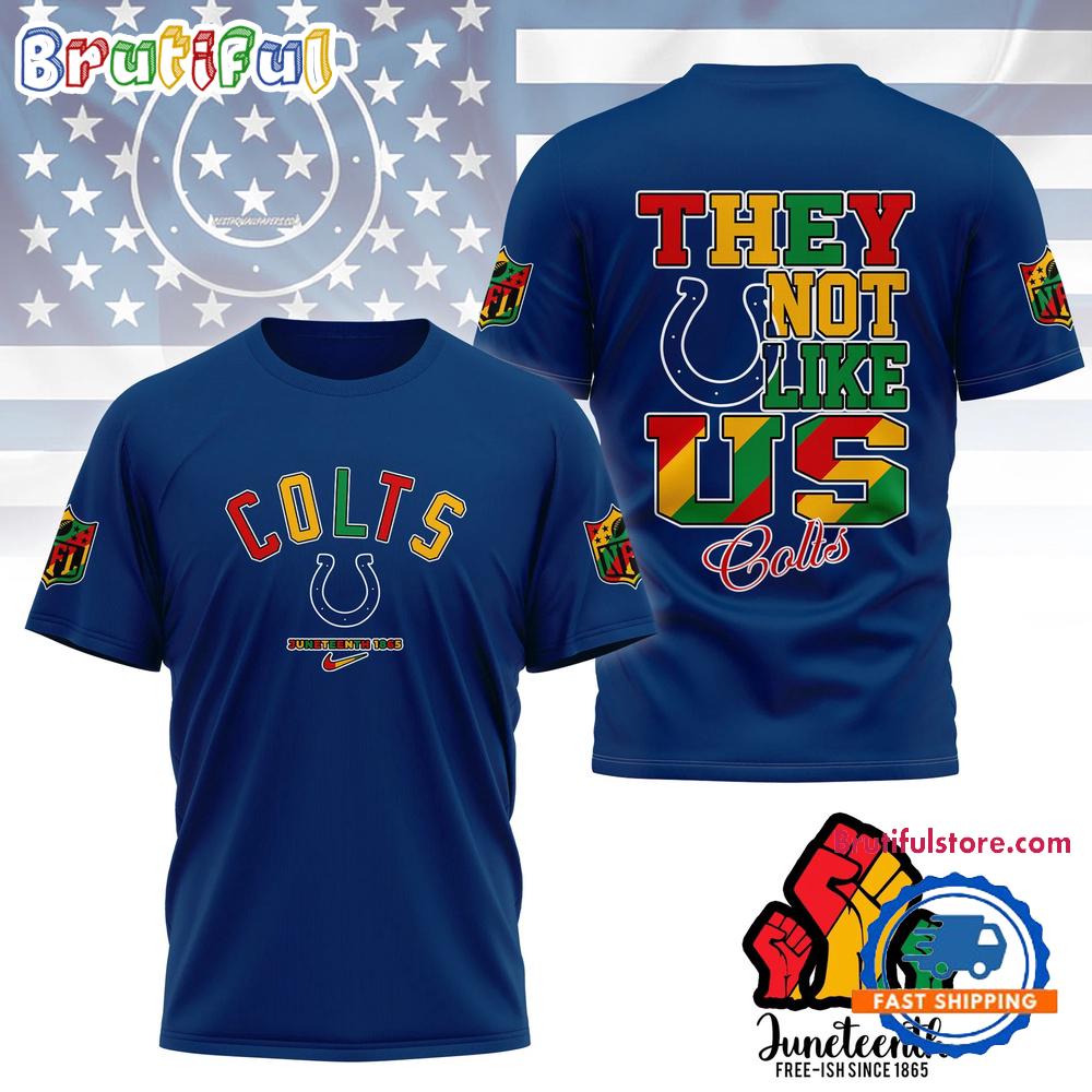 NFL Indianapolis Colts Football Team 2025 Juneteenth Freedom Day Unisex 3D Shirt