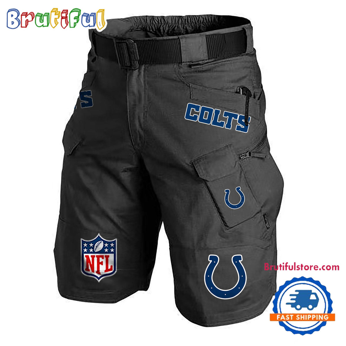 NFL Indianapolis Colts Football Team Military Tactical Shorts