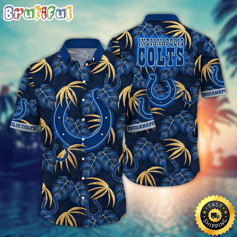 NFL Indianapolis Colts Hawaii Shirt Flower Beachy Keen Fashion