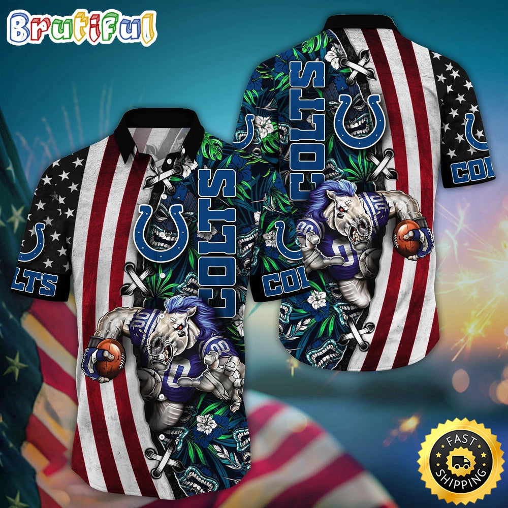 NFL Indianapolis Colts Hawaii Shirt Mascot Aloha Summer Shirt
