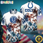 NFL Indianapolis Colts Hawaii Shirt Palm Tree Aloha Shirt For Fans