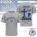 NFL Indianapolis Colts Jesus In My Veins In My Heart All Over Print Shirt