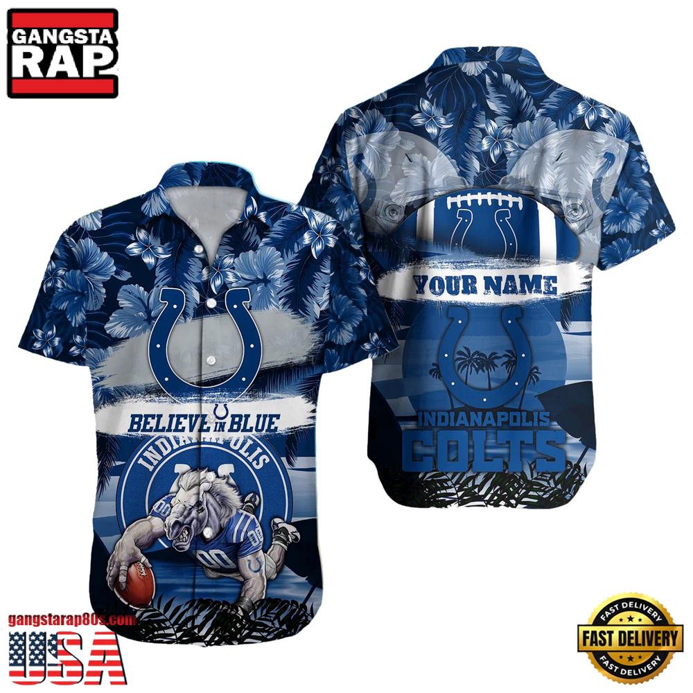 NFL Indianapolis Colts Mascot Football Aloha Hawaiian Shirt