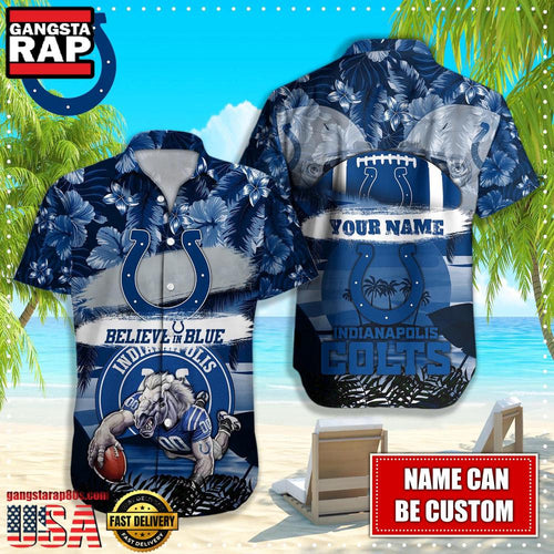 NFL Indianapolis Colts Mascot Football Hawaiian Shirt For Men Women