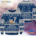 Indianapolis Colts NFL 2024 Merrykissmyass Funny Santa Claus Christmas Ugly Sweater