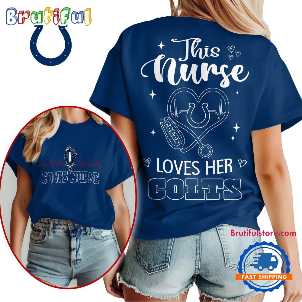 NFL Indianapolis Colts Nurse Appreciation Month Limited Edition Vintage T Shirt