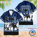 NFL Indianapolis Colts Palm Tree Summer Design Aloha Hawaiian Shirt