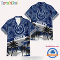 NFL Indianapolis Colts Palm Tree Tropical Trendy Football Hawaiian Shirt