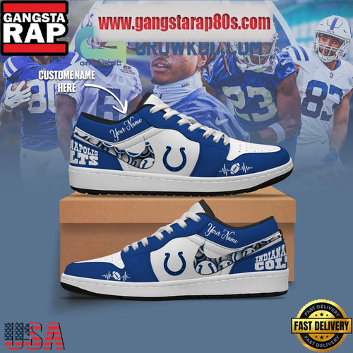 Indianapolis Colts Personalized Air Jordan 1 Sneakers Shoes