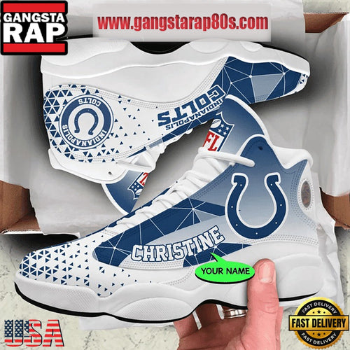 NFL Indianapolis Colts Personalized Air Jordan 13 Sport Shoes