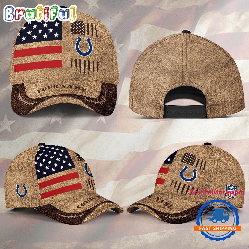 NFL Indianapolis Colts x American Flag Custom Baseball Cap