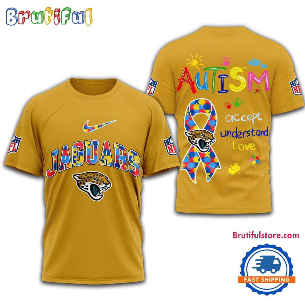 NFL Jacksonville Jaguars 2025 Autism Awareness 3D Shirt
