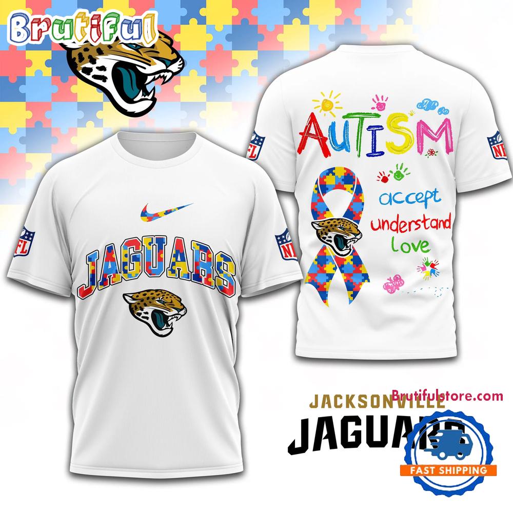 NFL Jacksonville Jaguars Autism Awareness Accept Understand Love All Over Print Shirt