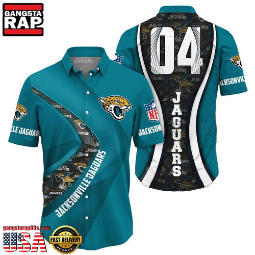 NFL Jacksonville JaguarsCustom Name Number New Design Hawaiian Shirt For Men Women