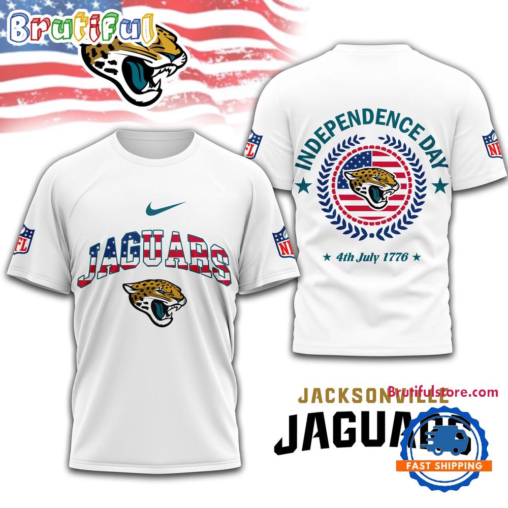 NFL Jacksonville Jaguars Football Team Independence Day New Design 3D Shirt