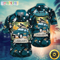 NFL Jacksonville Jaguars Hawaii Shirt Car Plam Tree Aloha Shirt
