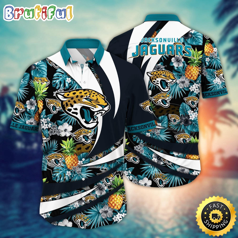 NFL Jacksonville Jaguars Hawaii Shirt Flower Classic Hawaiian Prints