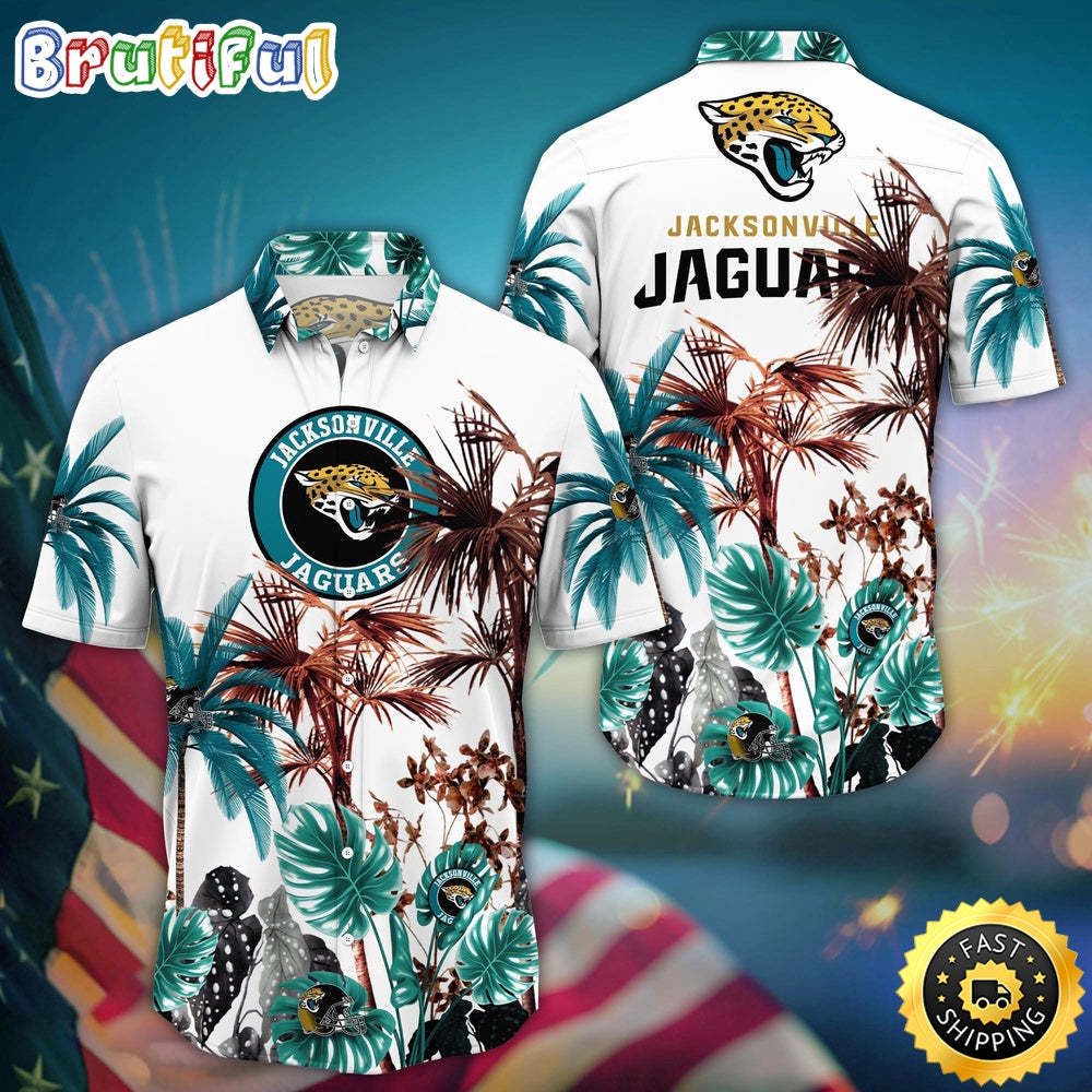 NFL Jacksonville Jaguars Hawaii Shirt Palm Tree Aloha Shirt For Fans