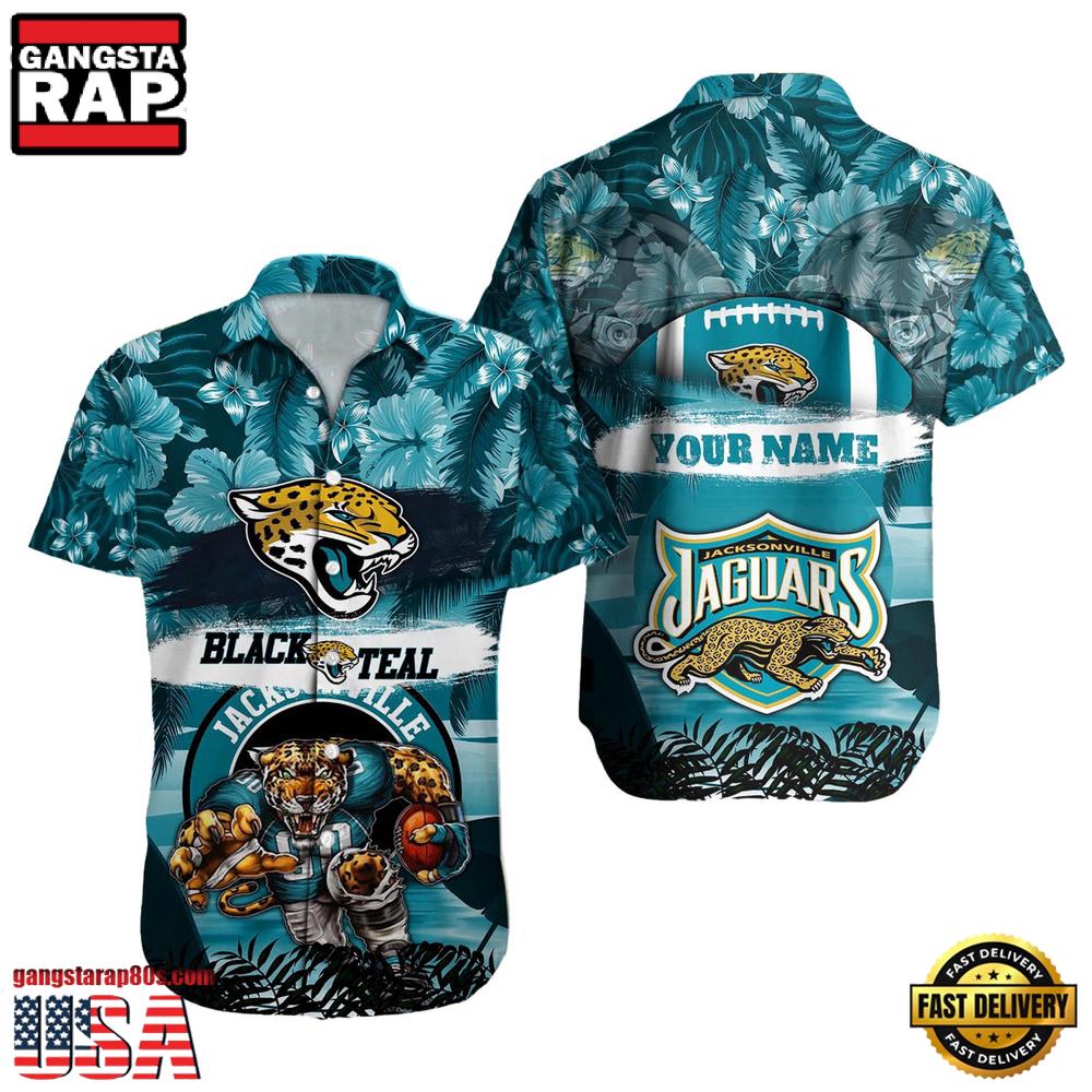 NFL Jacksonville Jaguars Mascot Football Aloha Hawaiian Shirt