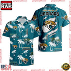 NFL Jacksonville Jaguars Palm Tree Pattern Hawaii Shirt