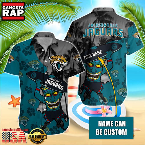 NFL Jacksonville Jaguars Retro Custom Hawaiian Shirts For Men Women