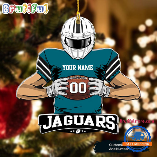 NFL Jacksonville Jaguars Special Football Game Player Christmas Ornament