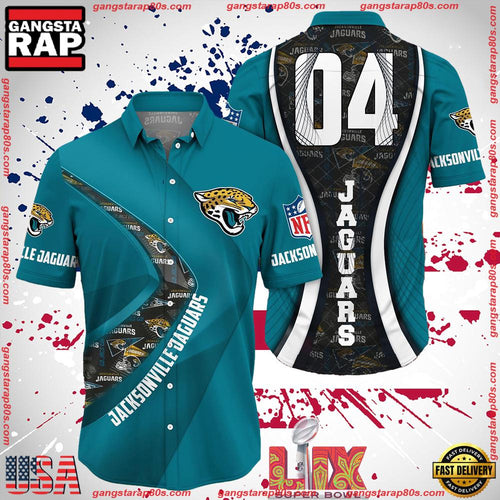 NFL Jacksonville Jaguars Super Bowl LIX 2025 Custom Aloha Hawaiian Shirt