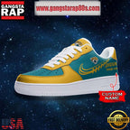 NFL Jacksonville Jaguars Unique Design Custom Name Air Force 1 Sneaker Shoes