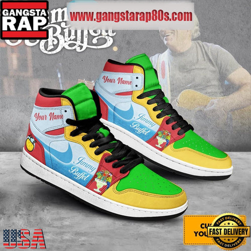 Jimmy Buffet It’s Summer Time Personalized Air Jordan 1 Sneakers Shoes