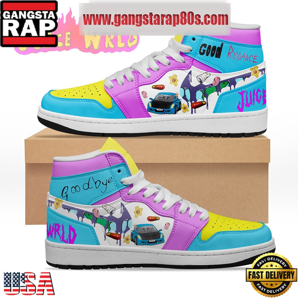 Juice WRLD Goodbye Air Jordan 1 Sneakers Shoes Sneaker