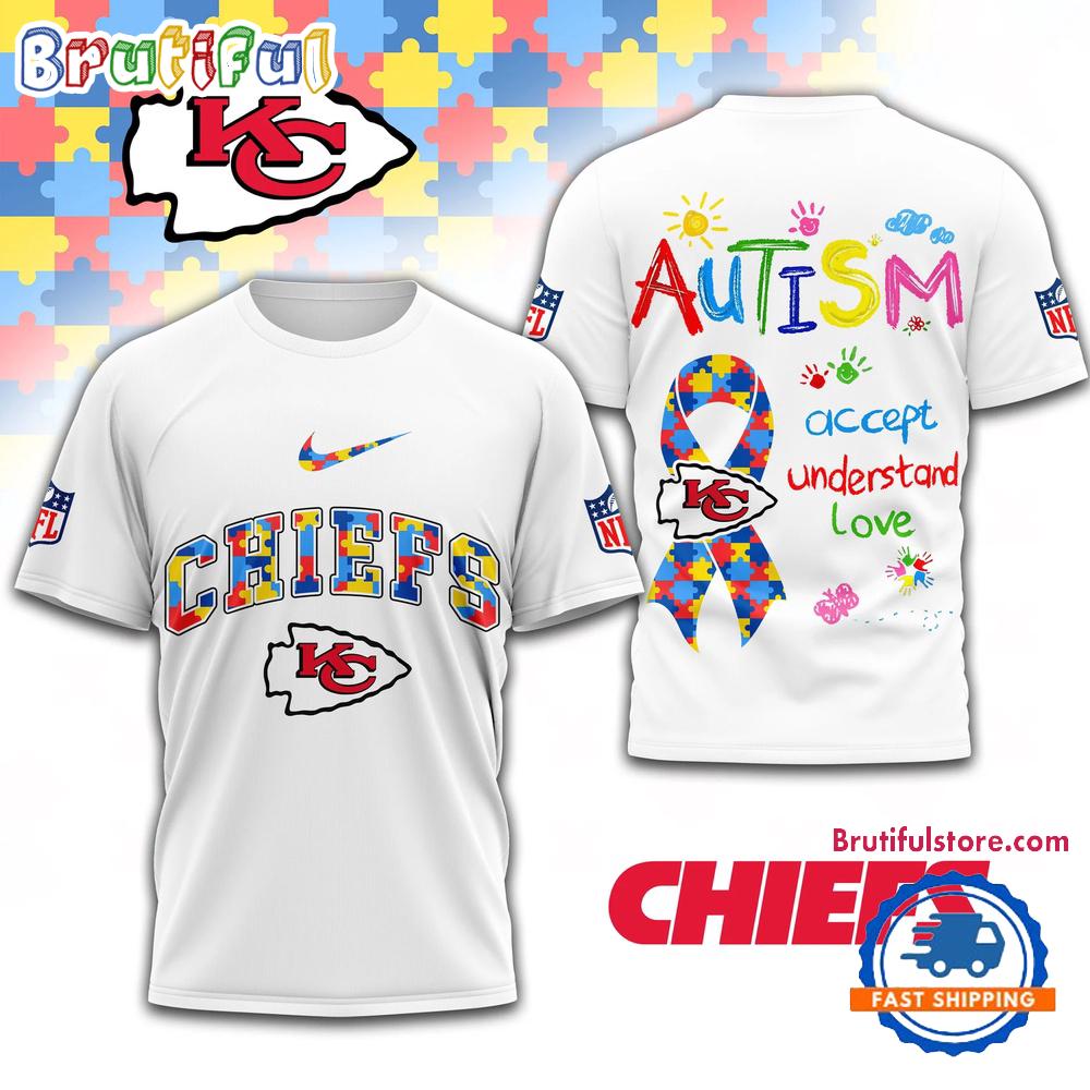 NFL Kansas City Chiefs Autism Awareness Accept Understand Love All Over Print Shirt