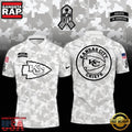 NFL Kansas City Chiefs Camo 2025 Salute to Service Polo Shirt