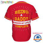 NFL Kansas City Chiefs Football Being A Daddy Father’s Day Baseball Jersey