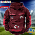 NFL Kansas City Chiefs Football Team Custom Name Cargo Hoodie