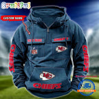 NFL Kansas City Chiefs Football Team Custom Name Cargo Hoodie